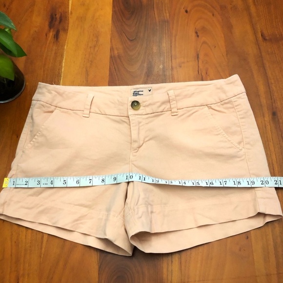 American Eagle Pastel Pink Medium Rise Wide Leg Casual Shorts. Size 10 - Picture 11 of 14